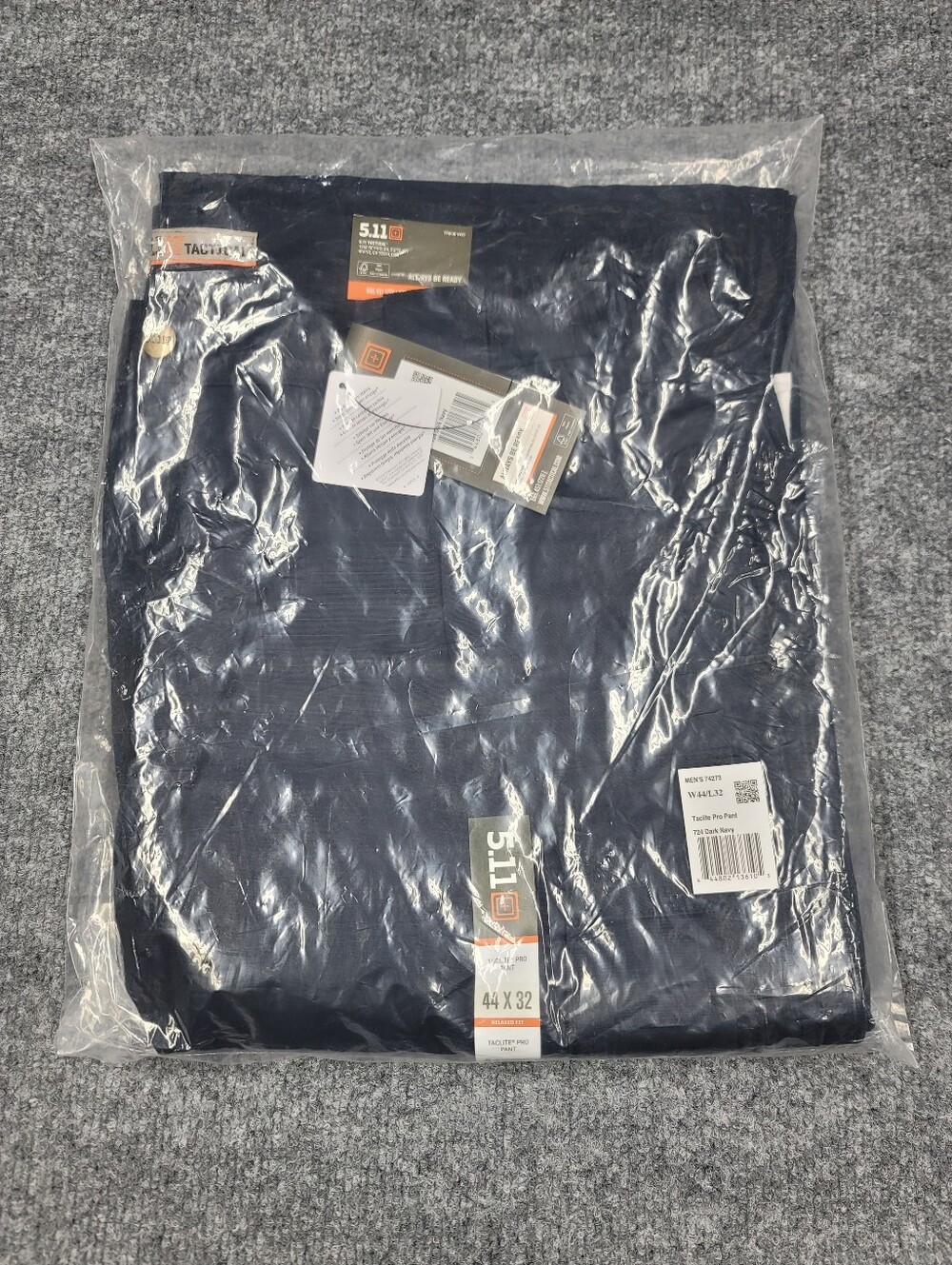 5.11 Tactical TacLite Pro Pants Mens 44x32 Navy Cargo Ripstop Outdoor Work NWT